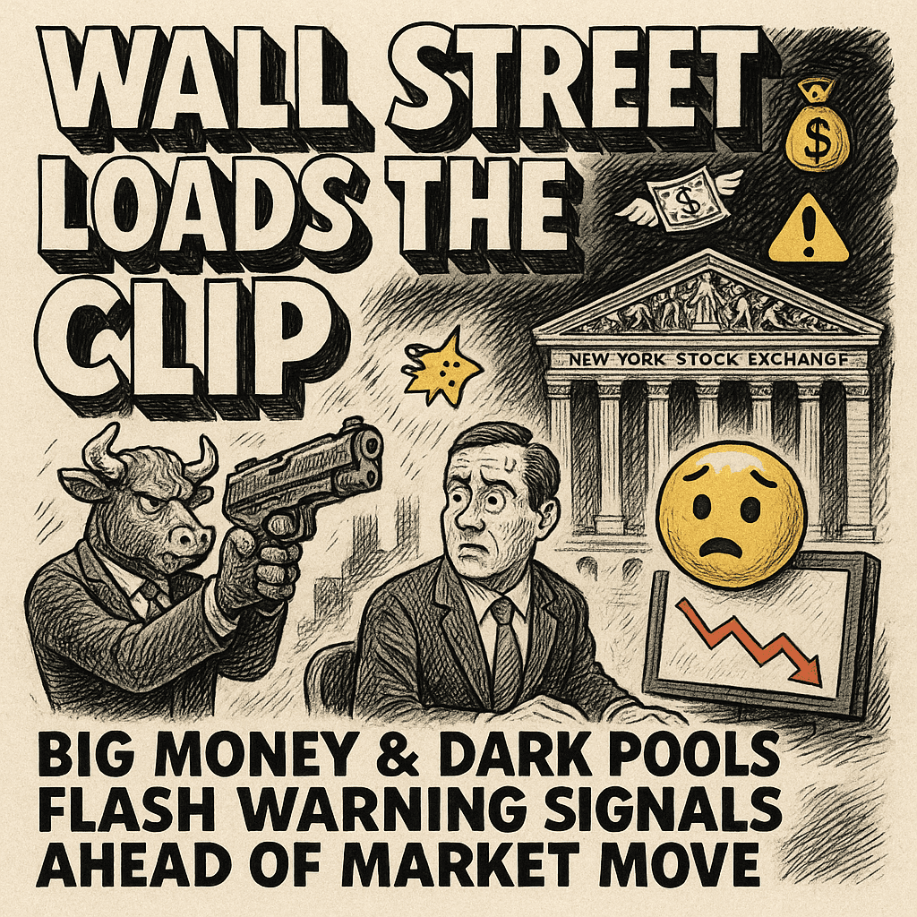 Wall Street Loads the Clip: Big Money & Dark Pools Flash Warning Signals Ahead of Market Move 🔥📉